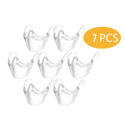 Pack de 7 Masques Transparents anti-projection de salive